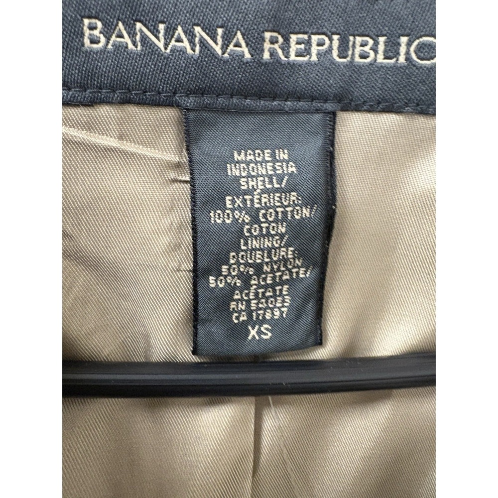 NWT Banana Republic Lightweight Khaki Trench Coat Sz XS Fits A Small - Picture 2 of 9